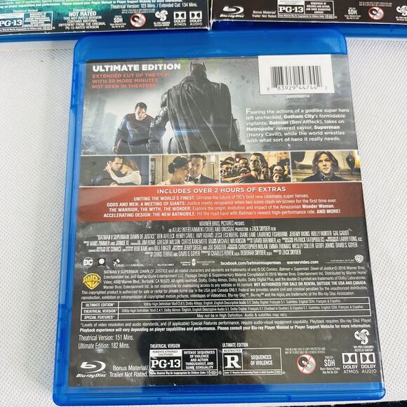 Batman v Superman: Dawn of Justice, Wonder Woman & Suicide‎ Squad Blu-ray Lot - Picture 7 of 7